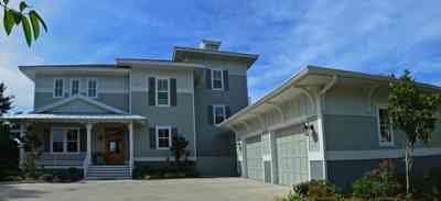 400+LaRua+Landing-facade_02.jpg:  coastal home, garage, Bayou Texar, , 