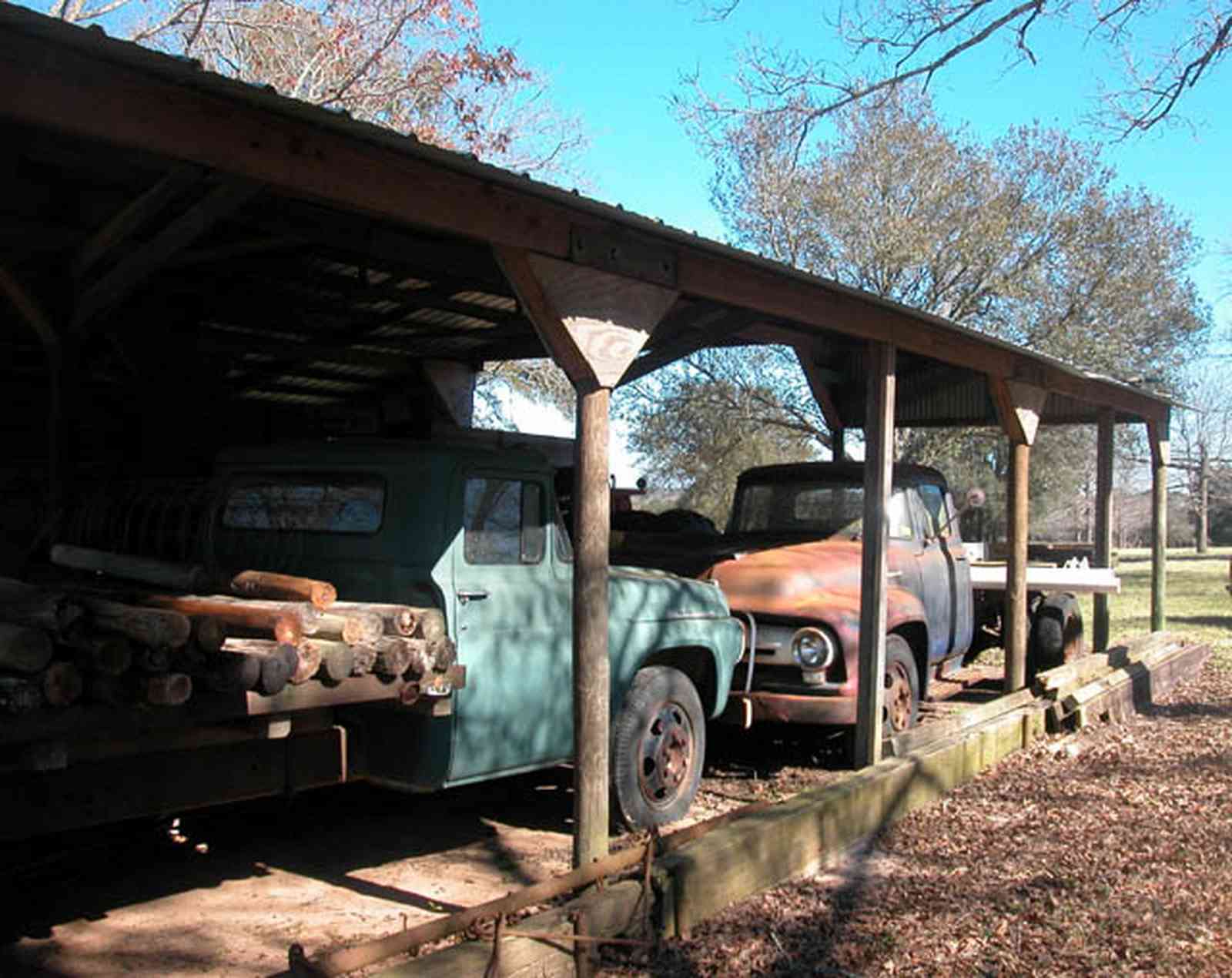 Allentown:-Mathews-Equipment-Barn_02.jpg:  pasture, farm, old trucks, fencing equipment, barn, fence posts