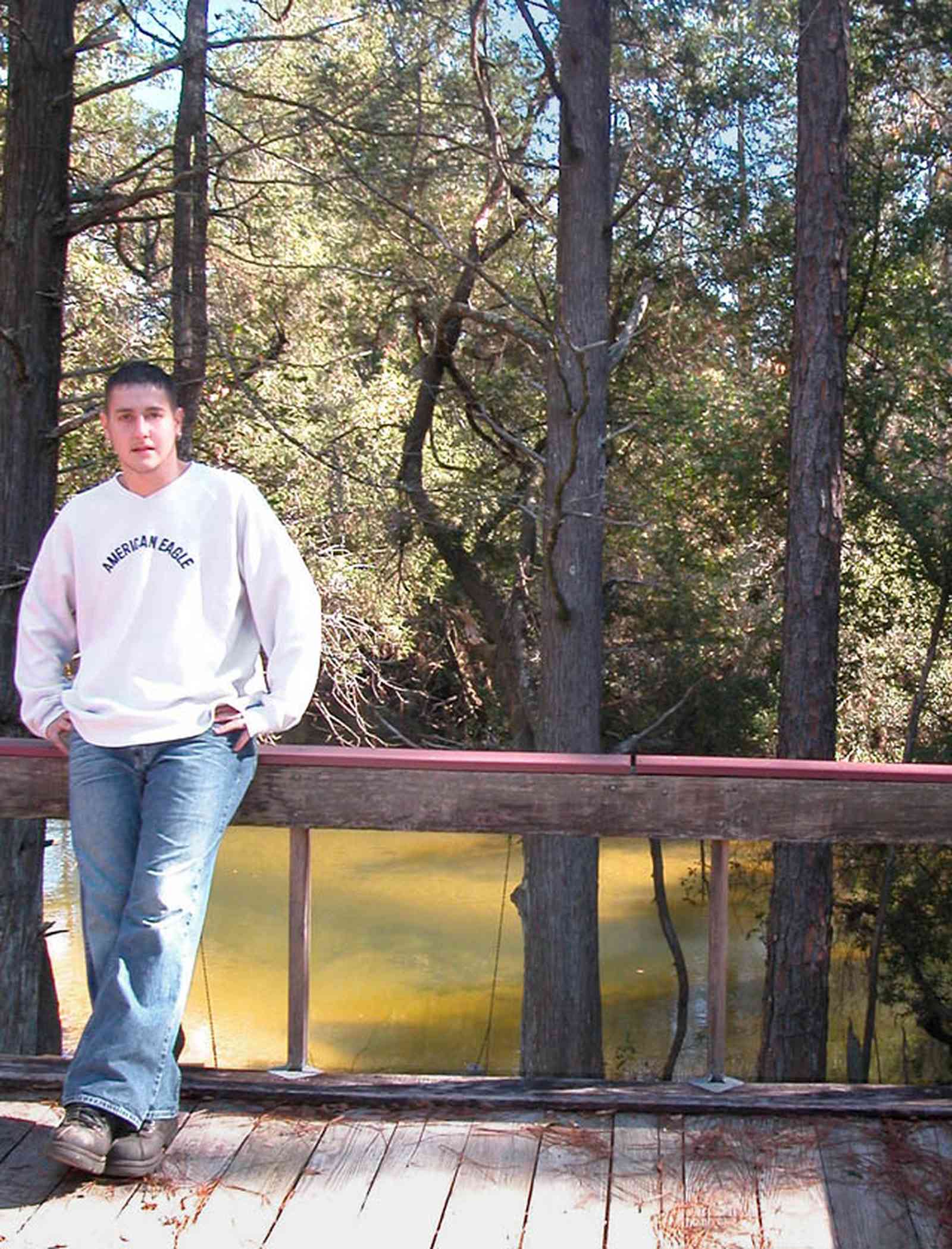 Allentown:-Mathews-River-Camp_04.jpg:  sand bar, creek, river, swing, lean-to, a-frame cabin, retreat, camp, 