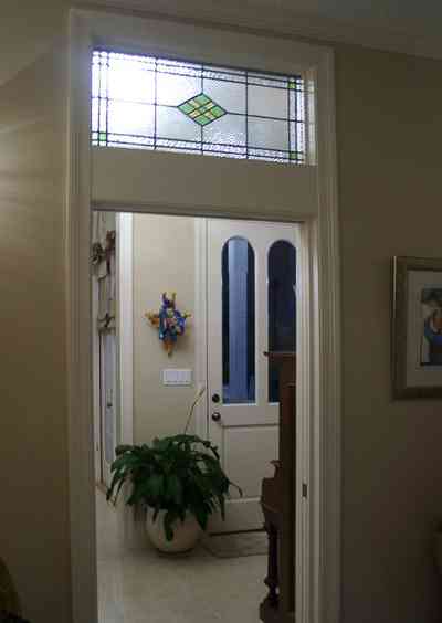 Aragon:-591-Aragon-Street_15.jpg:  foyer, transom, victoiran, stained glass, aragon