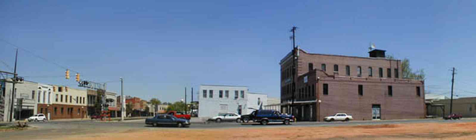 Brewton:-Downtown_00c.jpg:  store fronts, store facade, railroad tracks, small town america, middle american town, 19th century buildings, mill town, alabama