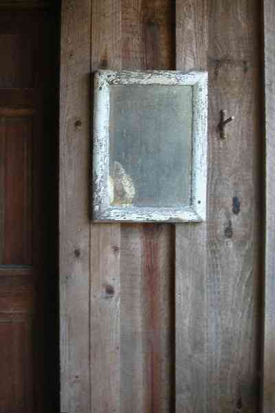 Cantonment:-Roy-Hyatt-Environmental-Center-Dog-Trot-House_07a.jpg:  mirror, dog trot house, board and batten construction, farmhouse, farm, cracker architecture