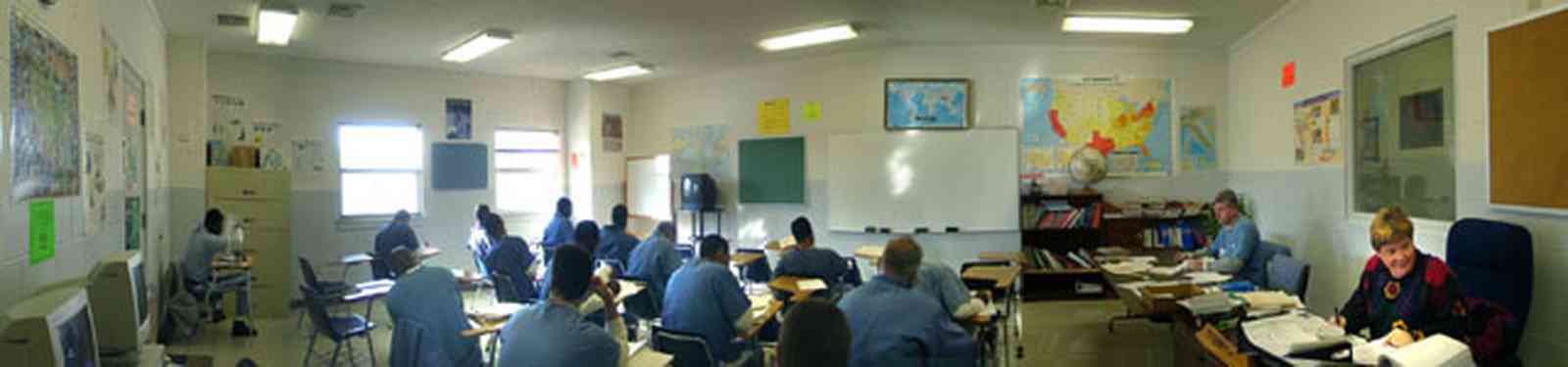 Century:-Prison_17.jpg:  prison classroom, remedial class, prison, century