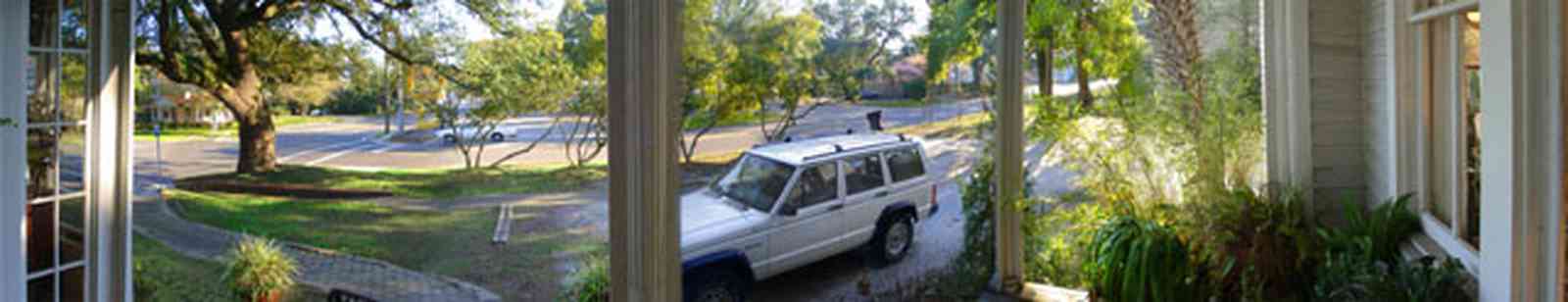 East-Hill:-Mills-Antiques_04.jpg:  donut shop, 1960's architectural style, striped awning, neon sign