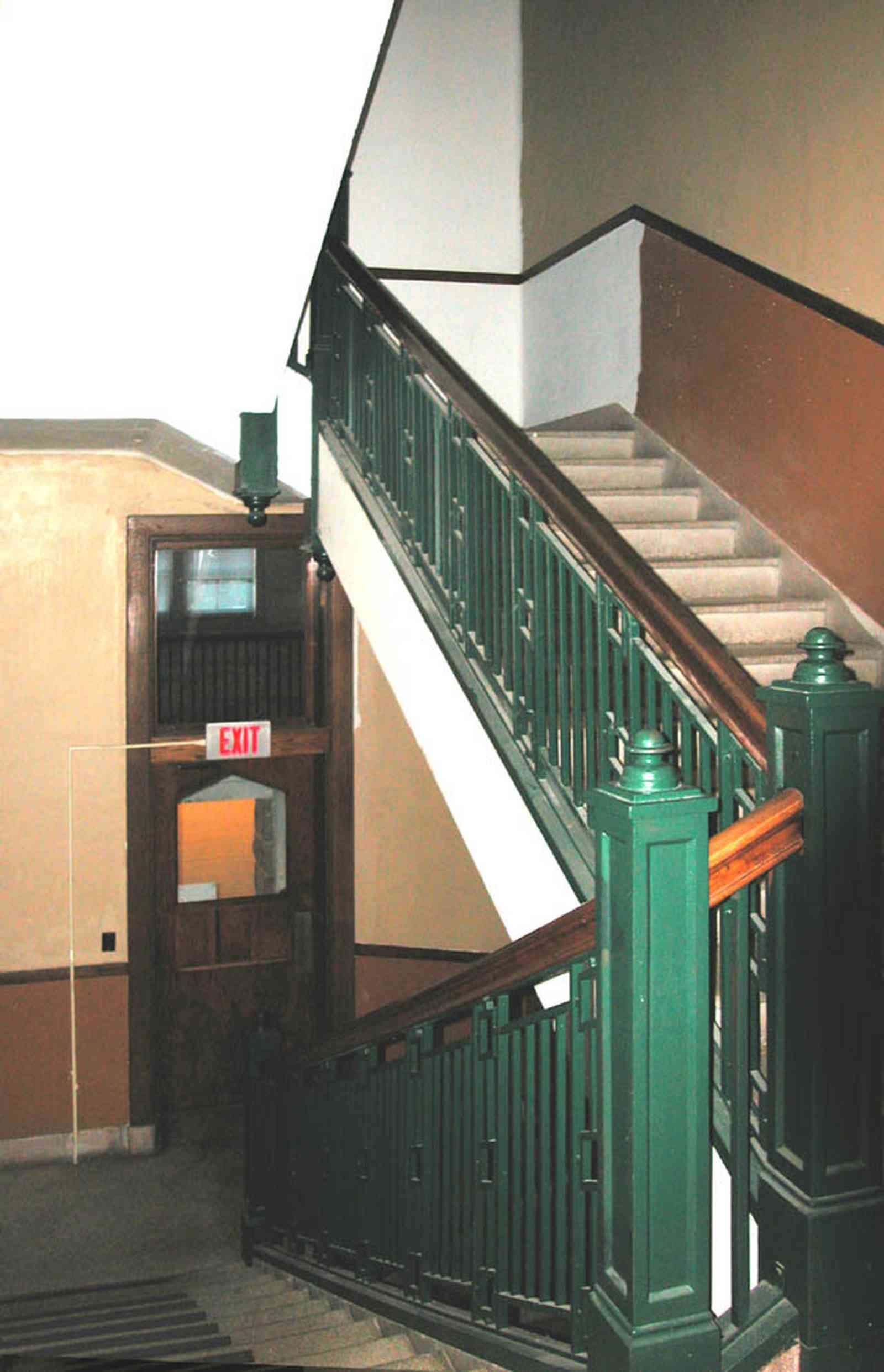 East-Hill:-Tower-East:-Old-Sacred-Heart-Hospital_45.jpg:  granite staircase, metal balustrade