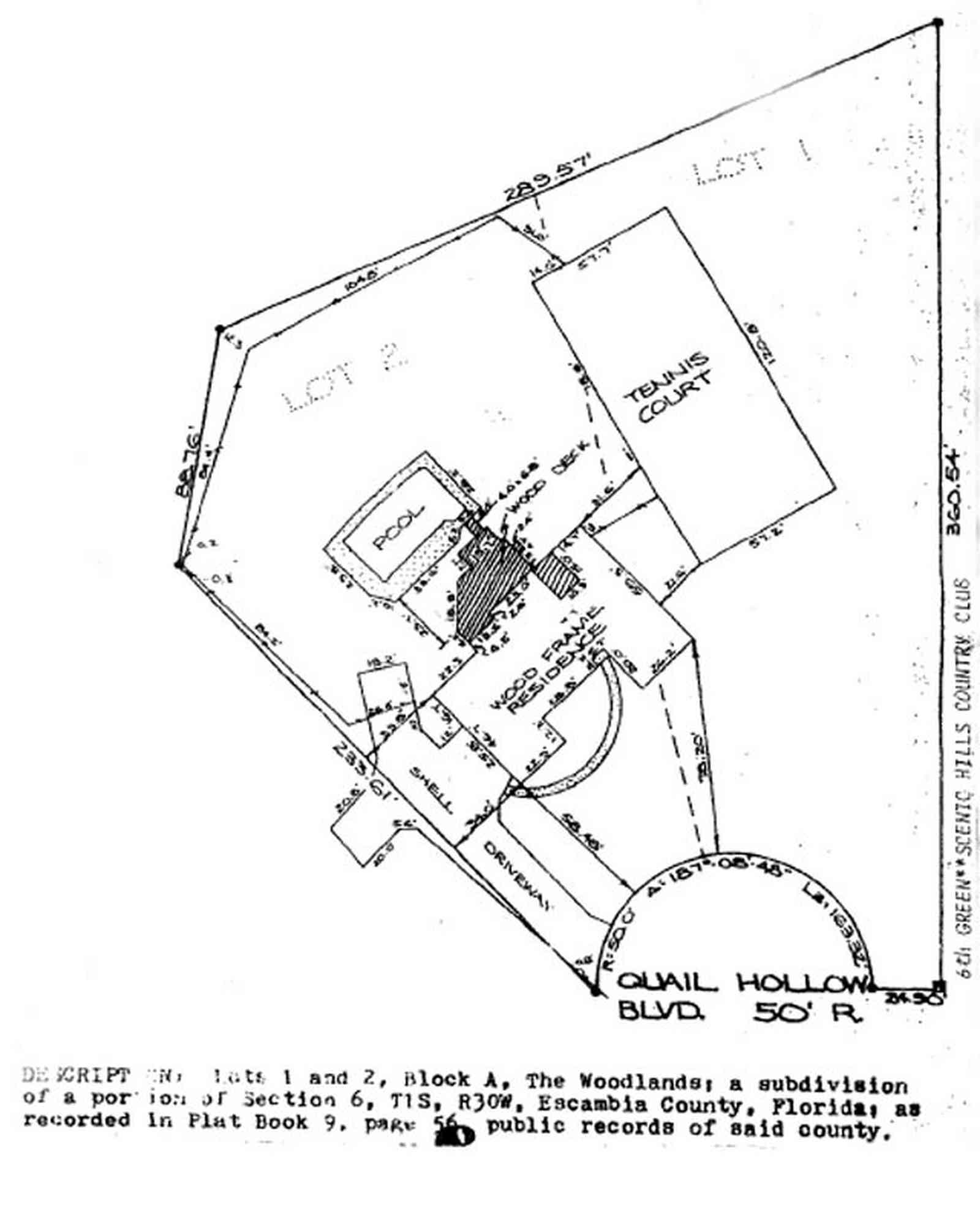 Gulf-Breeze:-9753-Quail-Hollow-Blvd_05.jpg:  architectural rendering, blueprint, plat, layout