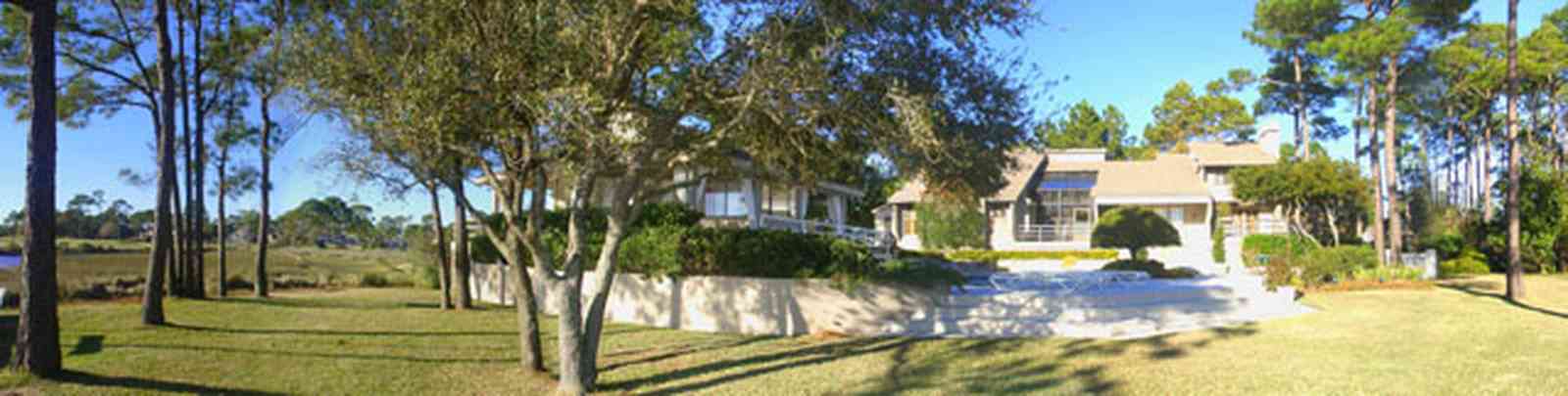 Gulf-Breeze:-Ceylon-Drive_04.jpg:  tiger point subdivision, pine trees, santa rosa sound