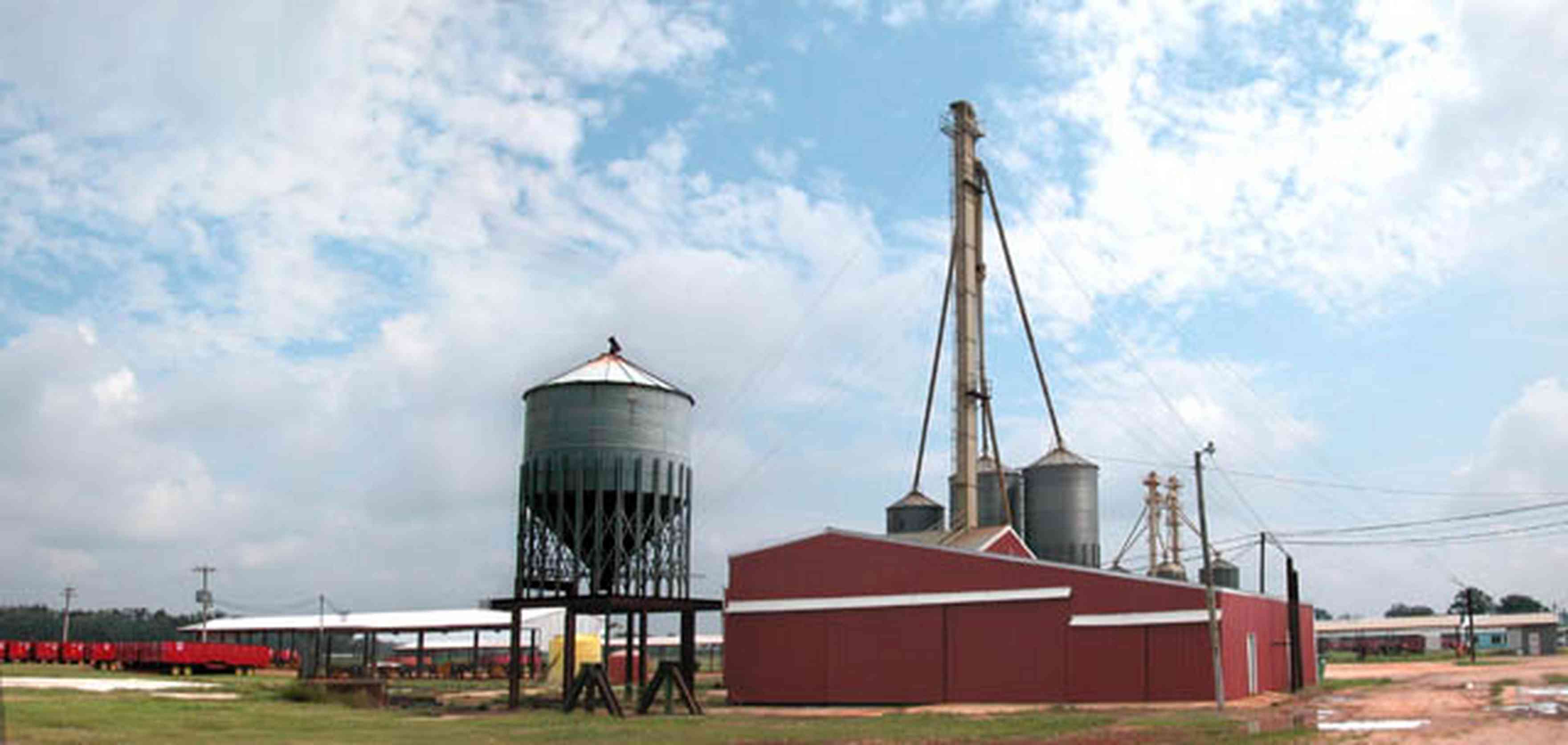 Jay:-Agricultural-Products-Processing-Plant_02.jpg:  farm products, grain silo, barn, processing plant, cotton, peanuts, agricultural products, peanut butter, , 