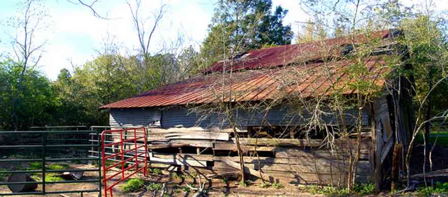 Milton:-Green-Goat-Farm_02.jpg:  barn, rough hewn lumber, gate
