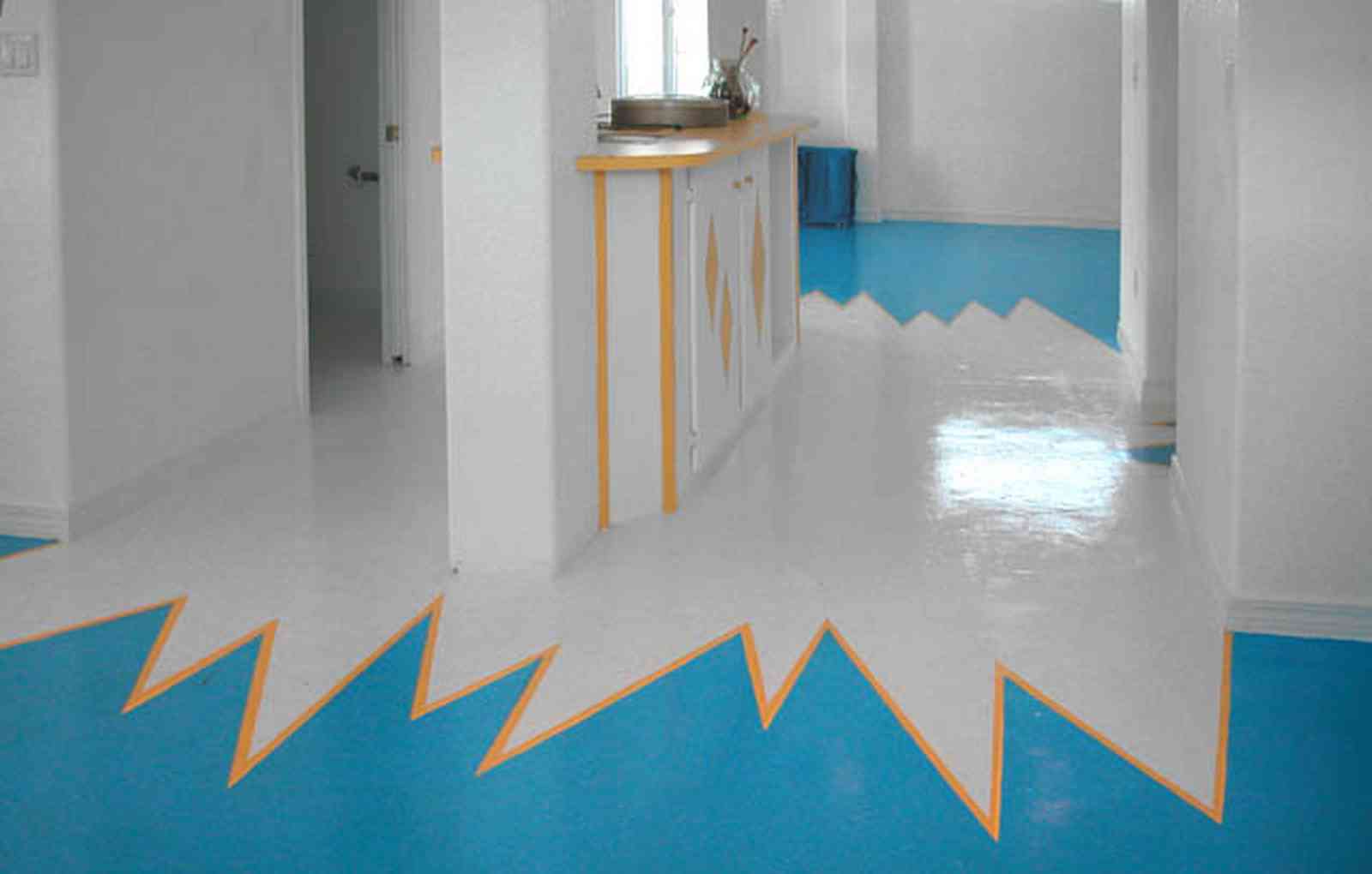 Navarre:-7332-Grand-Navarre-Blvd_63.jpg:  art deco house, deco design, painted floor, beach house, game room, pool room