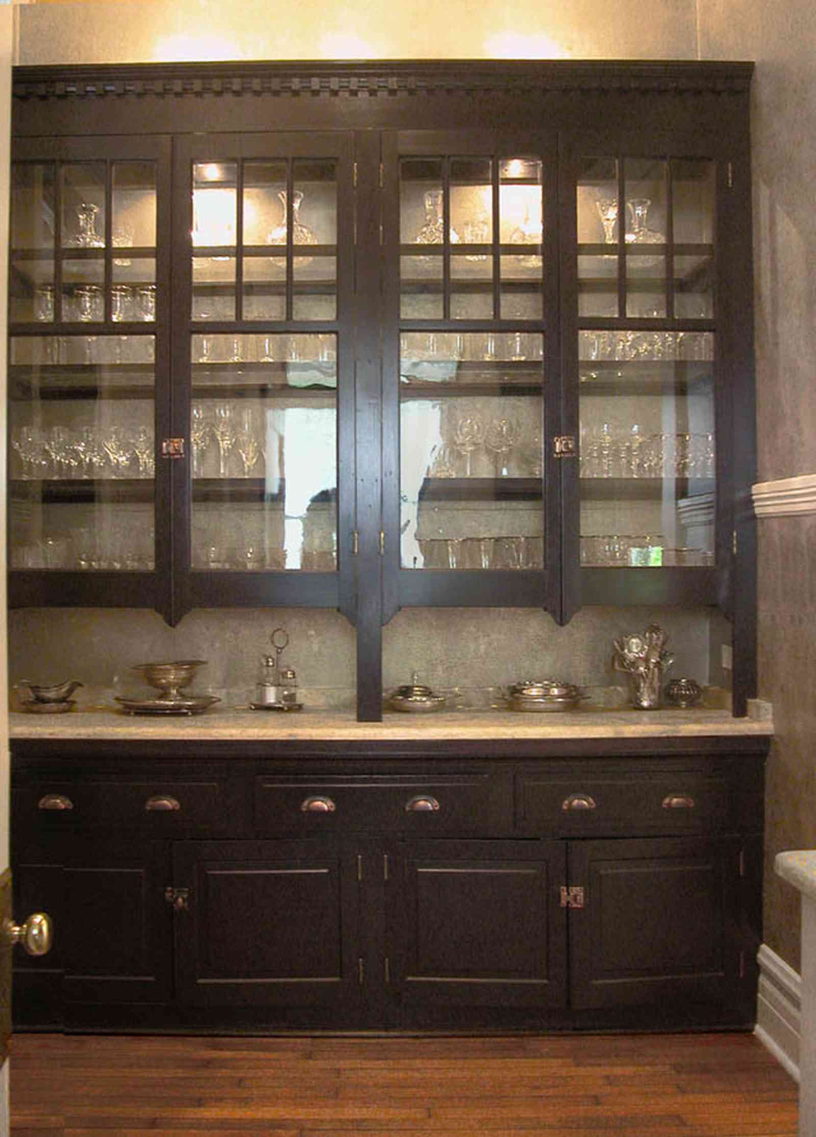 North-Hill:-116-DeSoto-St_02k.jpg:  butler's pantry, silverware, display cabinet, crystal, pantry