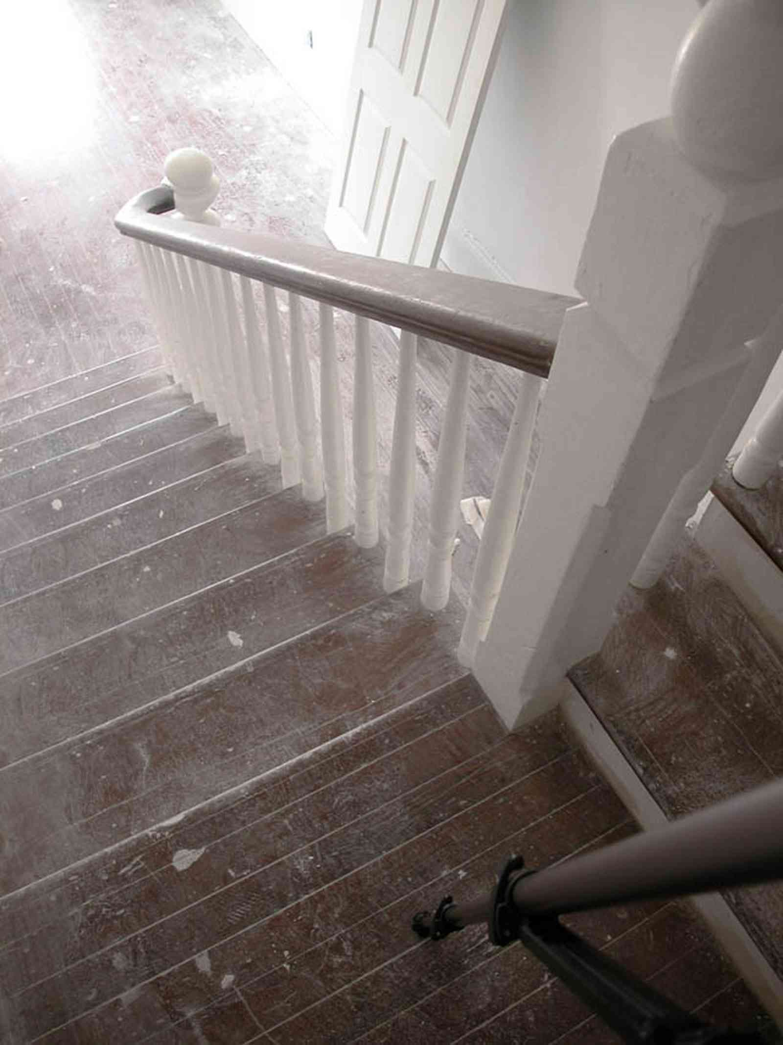 North-Hill:-200-West-Jackson-Street_23.jpg:  staircase, landing, steps, bannisters, newel post, central hall, victorian house