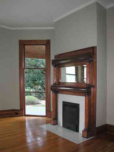 North-Hill:-304-West-Gadsden-Street_18.jpg:  floor-length windows, mantle, fireplace, north hill preservation district
