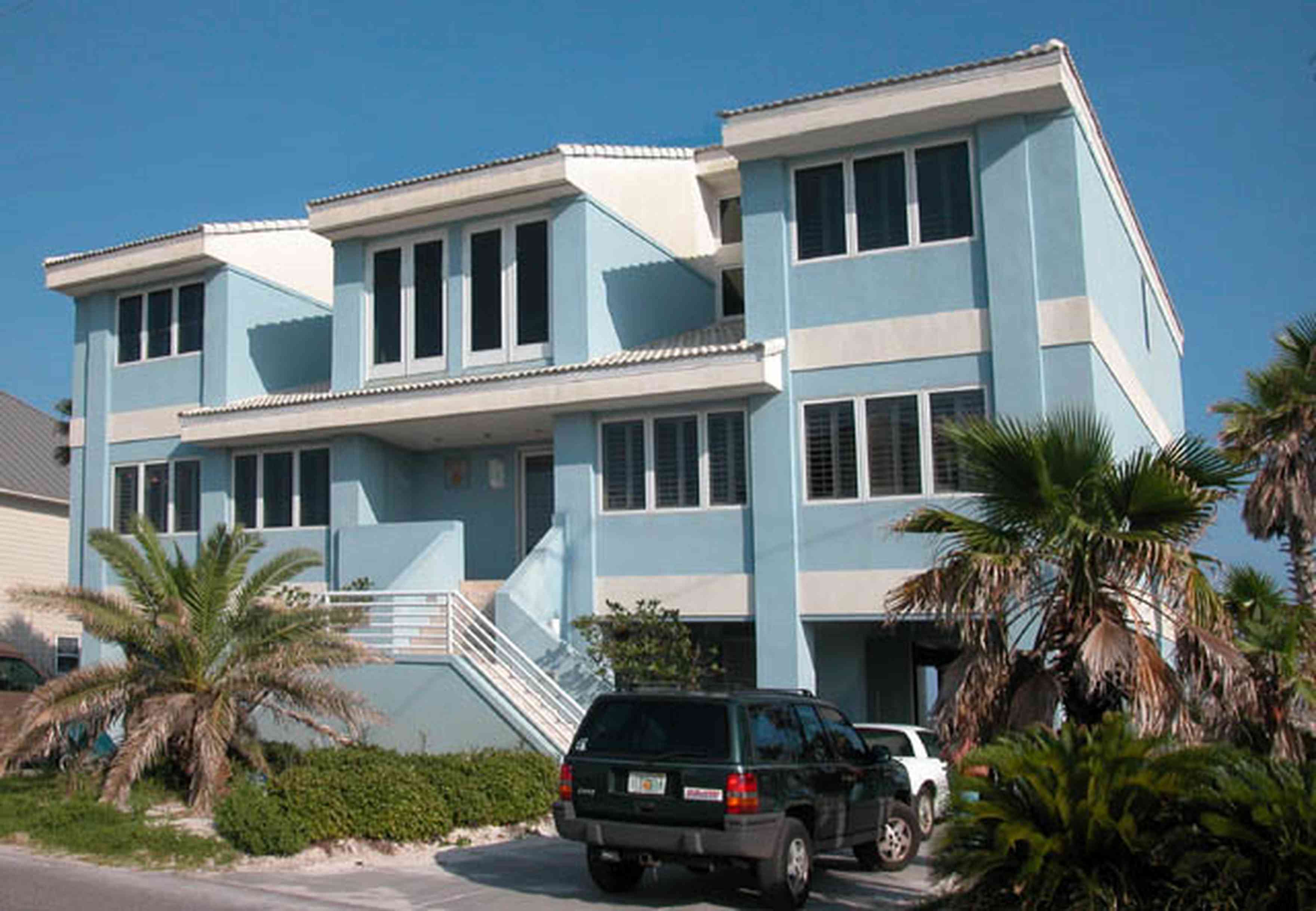 Pensacola-Beach:-1212-Ariola-Drive_01.jpg:  beach house, palm tree, beach front