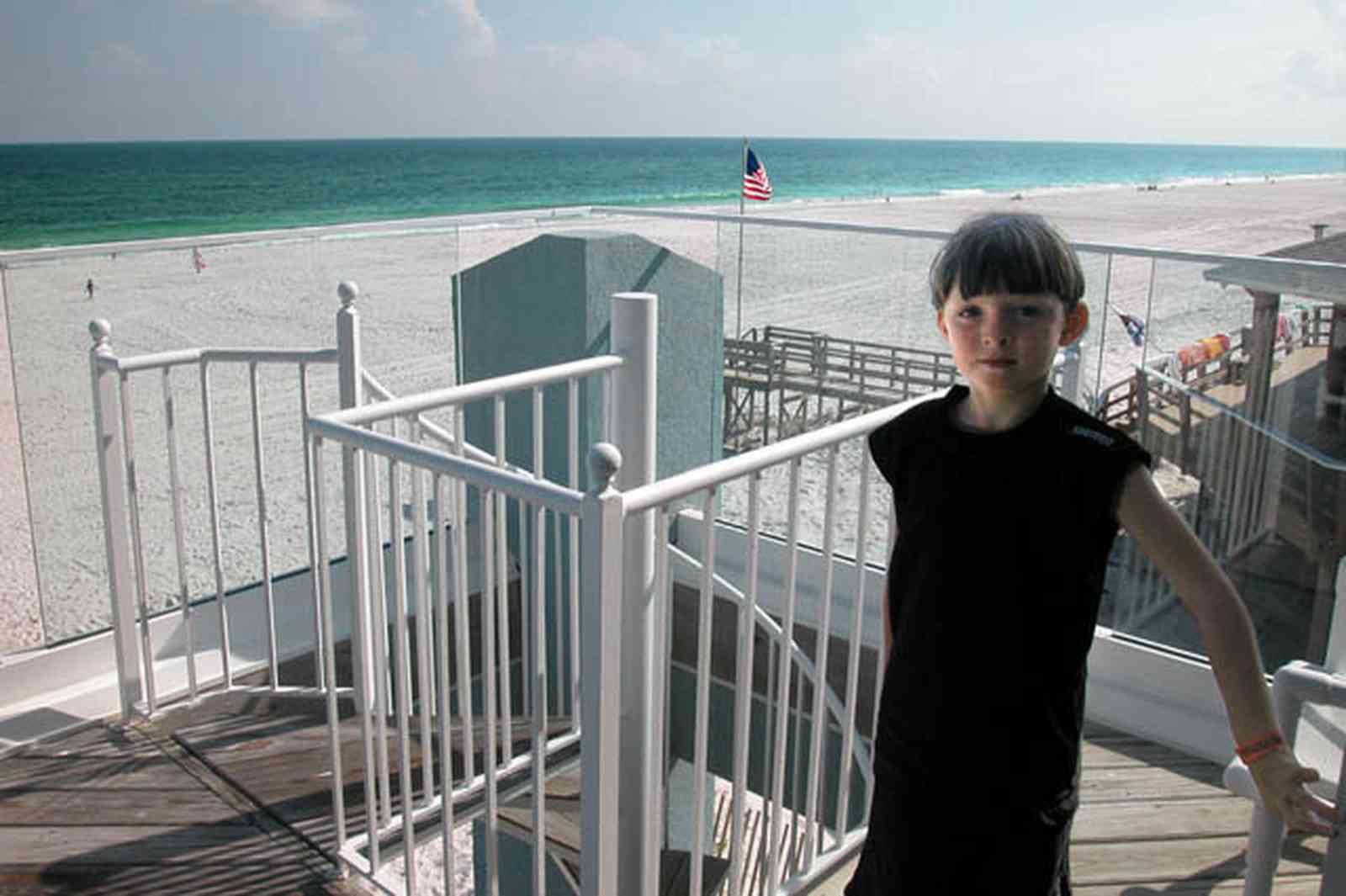 Pensacola-Beach:-1212-Ariola-Drive_24.jpg:  jonathan st. louis, balcony, deck, third floor deck, pensacola beach, gulf of mexico, staircase
