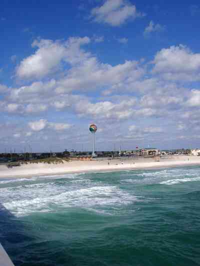 Pensacola-Beach:-Gulf-Fishing-Pier_11a.jpg:  casino beach, gulf of mexico, pier, dock
