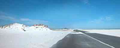 Pensacola-Beach:-Road-Updated_02.jpg:  road, beach, sand, water, gulf, seashore, park, white sand, sea oats