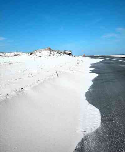Pensacola-Beach:-Road-Updated_05.jpg:  road, beach, sand, water, gulf, seashore, park, white sand, sea oats