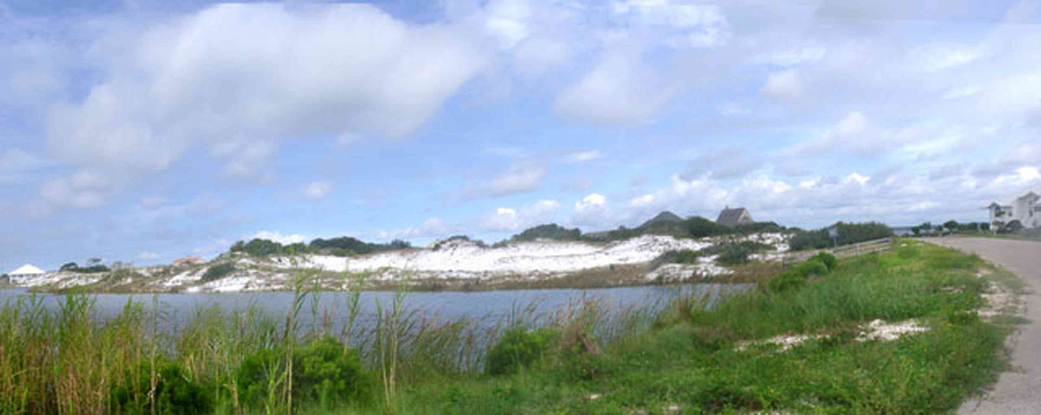 Pensacola-Beach:-Sugar-Bowl-Lake_01.jpg:  lake, sugar bowl dunes, santa rosa sound, sugar bowl subdivision, , 