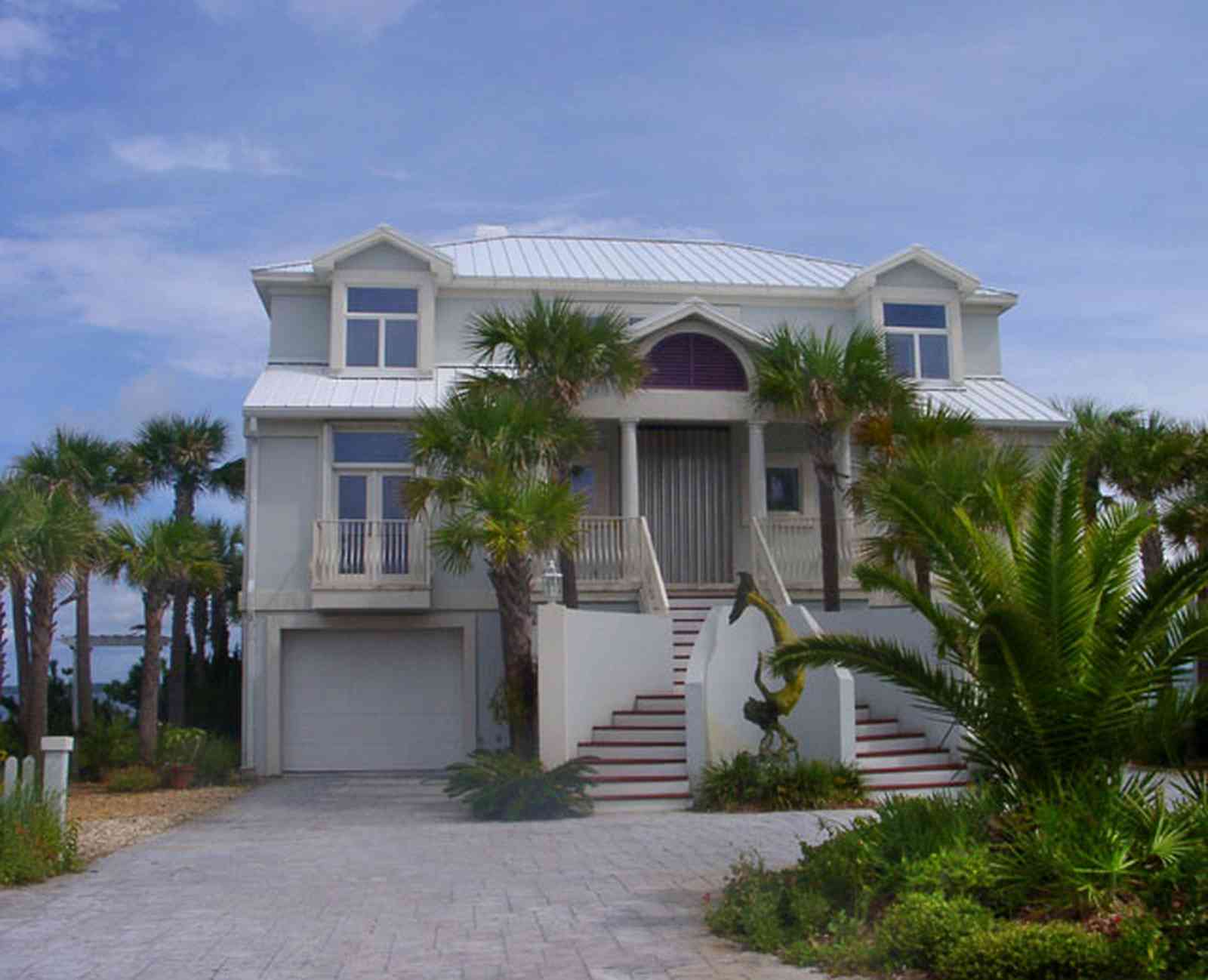 Pensacola-Beach:-Sugar-Bowl-Subdivision_04.jpg:  sego palm tree, beach house, mediterrean style home, santa rosa sound, sugar bowl subdivision