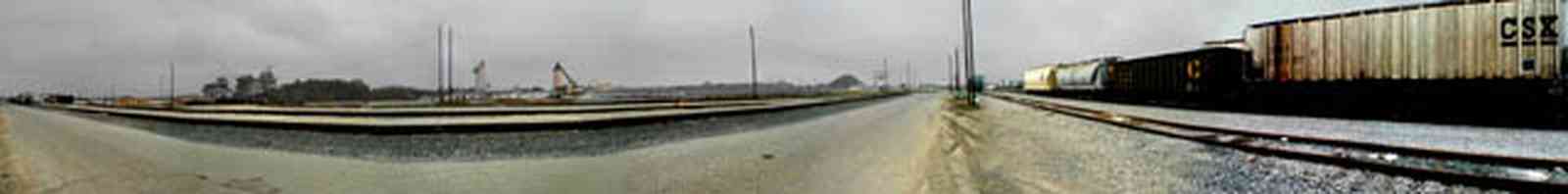 Pensacola:-CSX-Railyard_06.jpg:  railroad, box car, tank car, railyard, train tracks, engine, csx