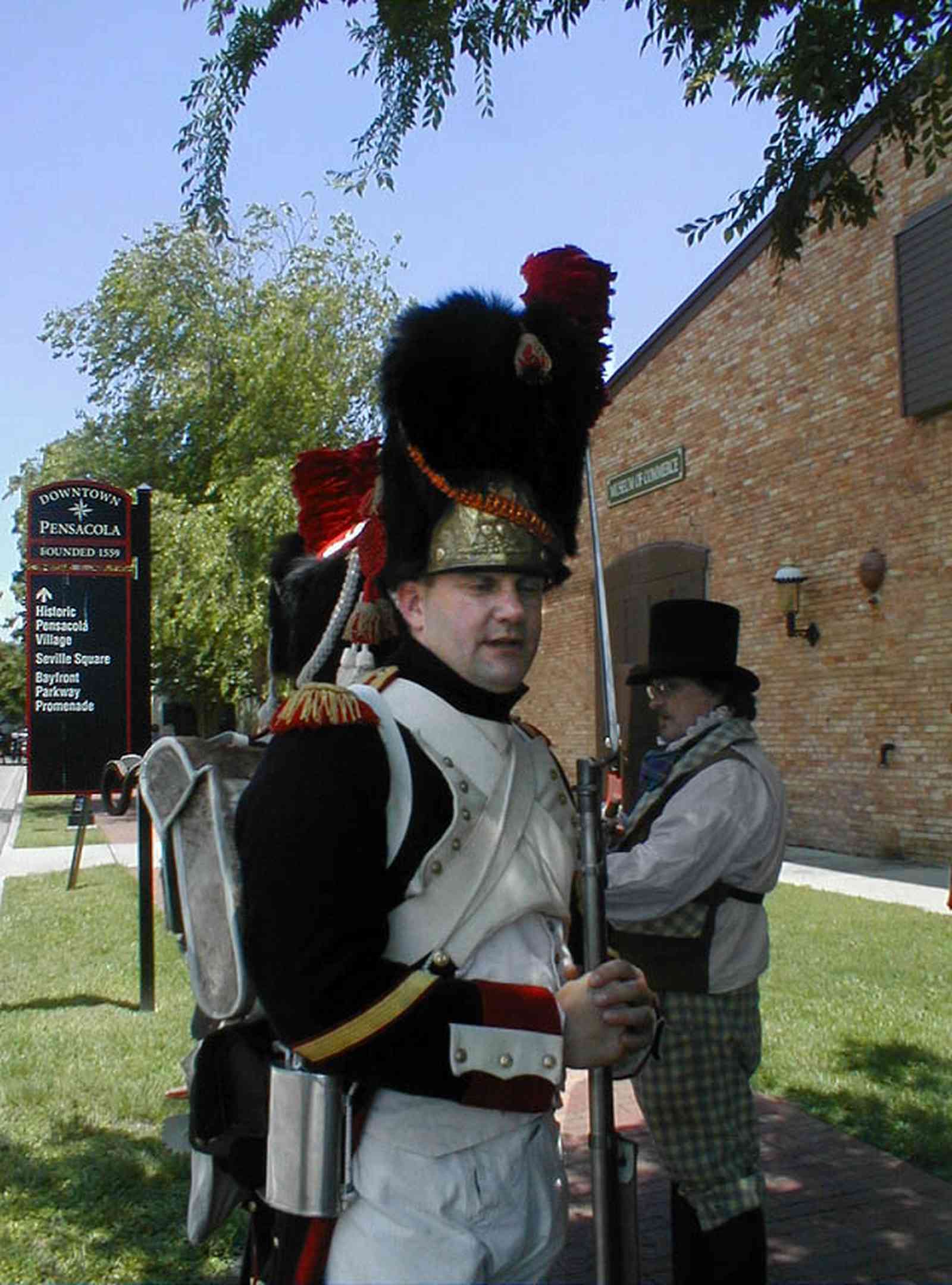Pensacola:-Historic-Pensacola-Village:-Museum-Of-Commerce_000-copy.jpg:  soldier, napolean, museum, historic reenactments, historic village, military dress, 