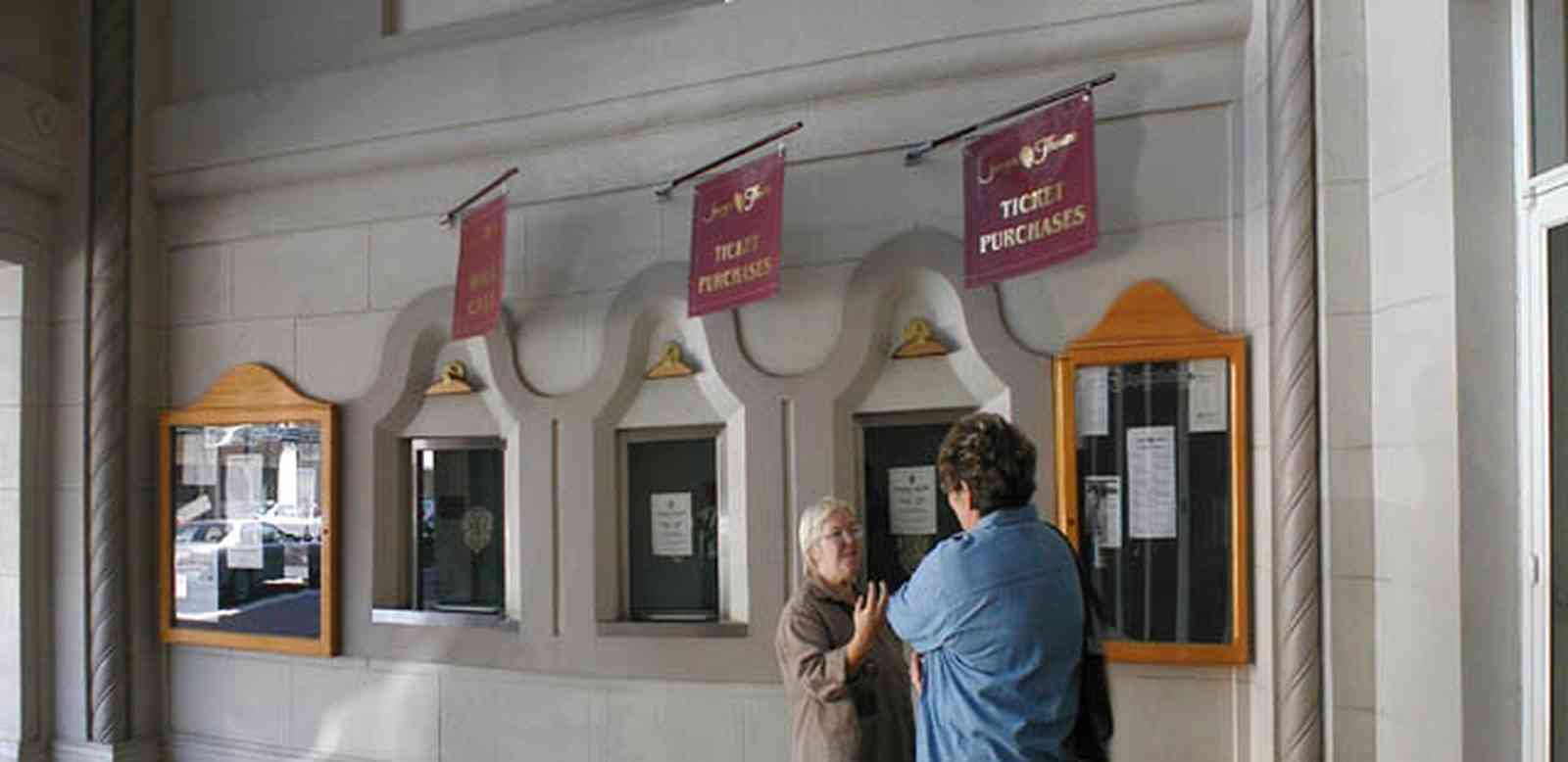 Pensacola:-Palafox-Historic-District:-Saenger-Theatre_03.jpg:  movie arcade, movie theatre, spanish revival architecture, palafox place