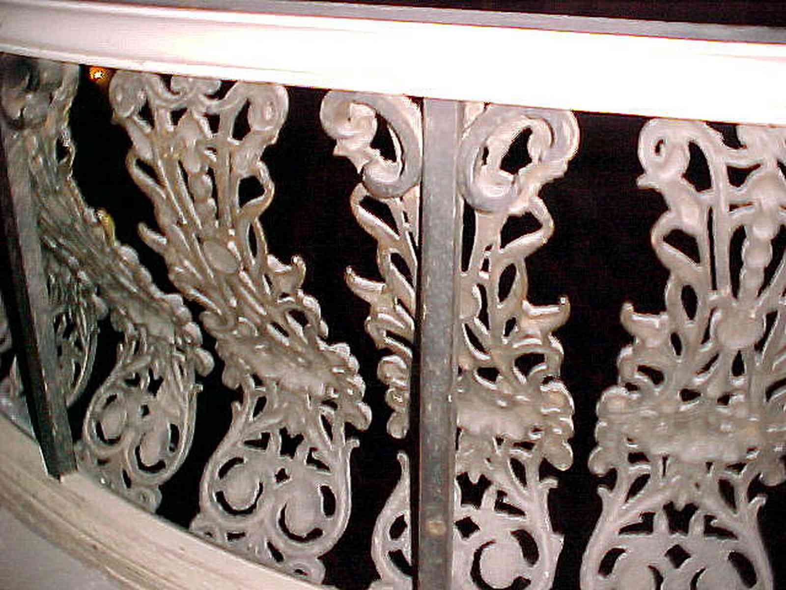 Pensacola:-Palafox-Historic-District:-Saenger-Theatre_11d.jpg:  movie theatre, balcony, second floor balcony, fretwork, metal work, wrought iron,