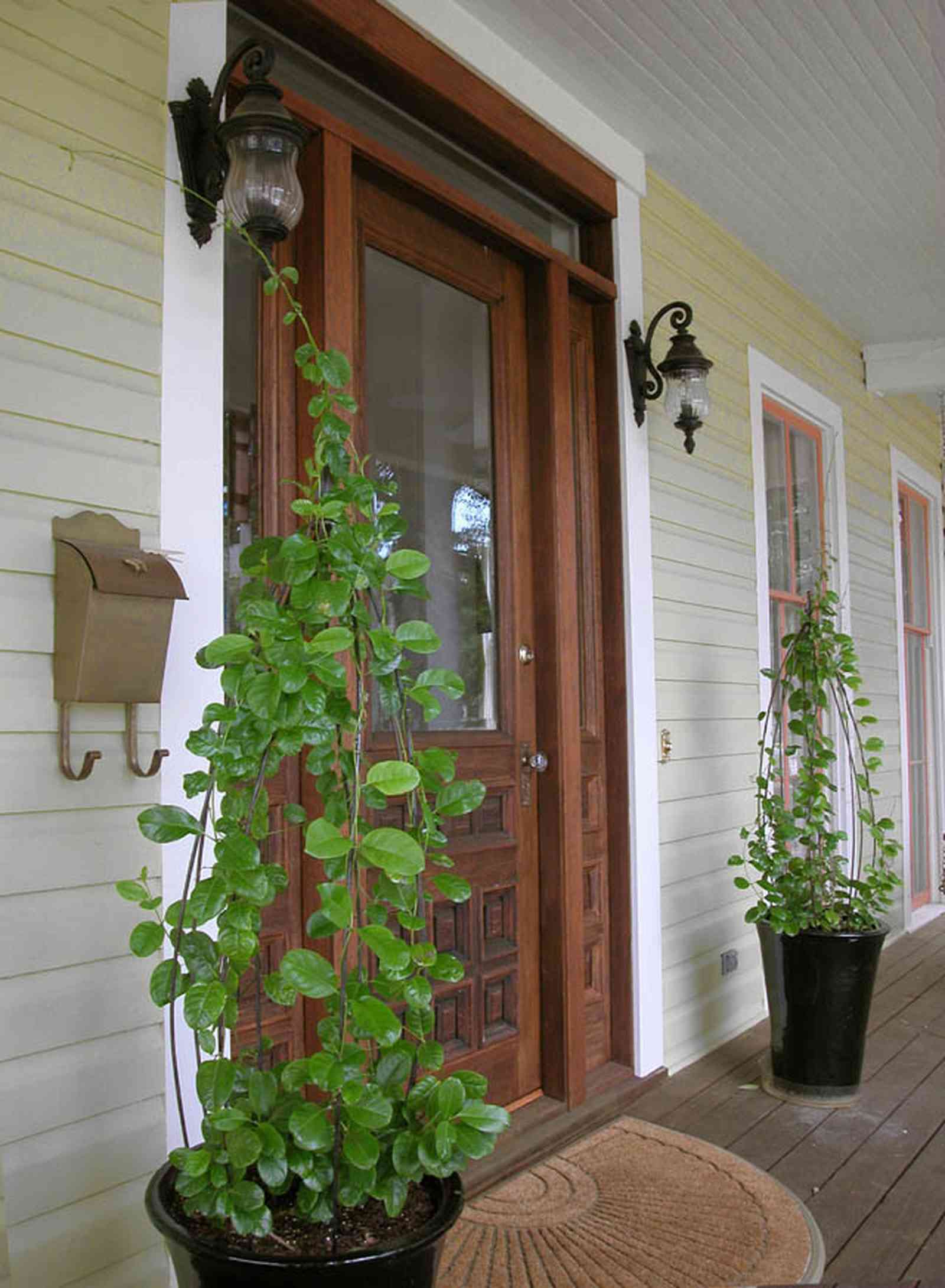 Pensacola:-Seville-Historic-District:-202-Cevallos-Street_04.jpg:  sisal floor mat, front porch, mailbox, transom, front door, victorian cottage