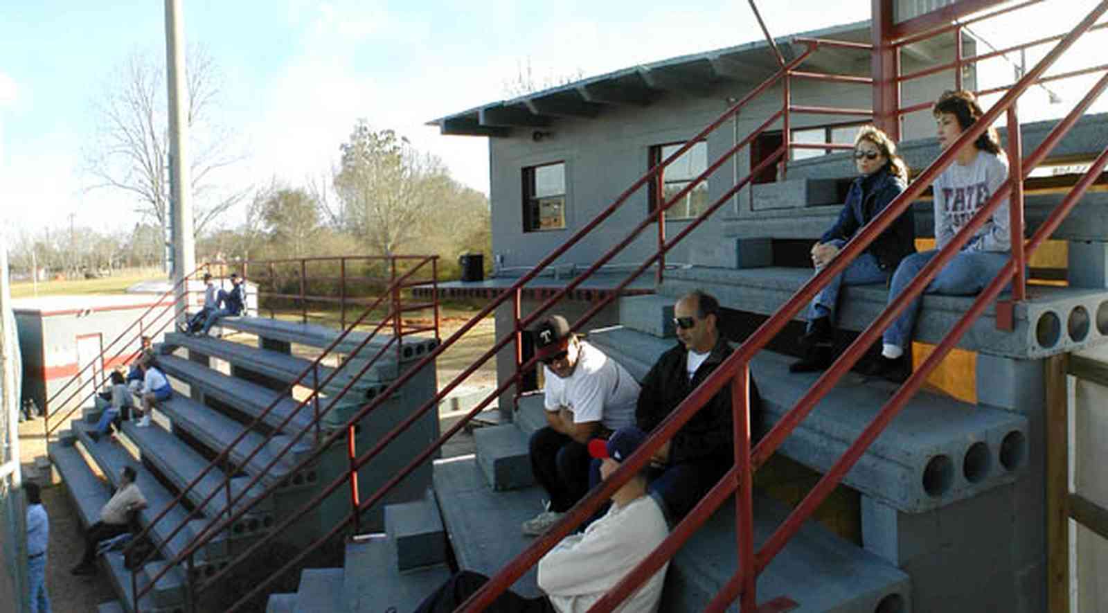 Pensacola:-Tate-High-School_08.jpg:  stadium, grandstand, audience, ball field, baseball players, escambia county high school, gonzales