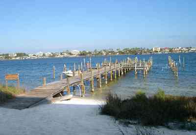 Perdido-Key:-Sharp-Reef-Drive_01.jpg:  sand, pier, dock, ono island, sound