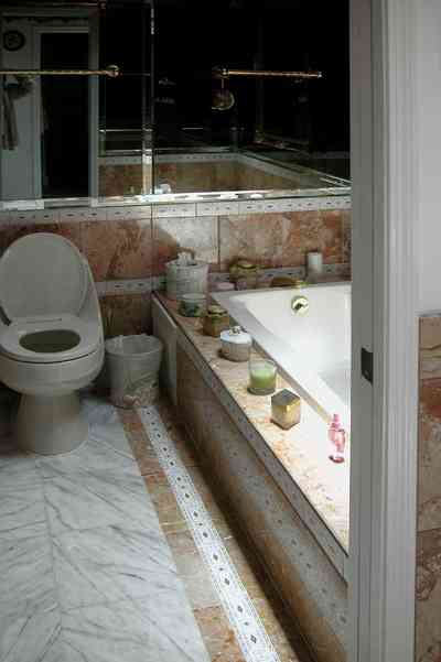 Scenic-Highway:-3780-Scenic-Ridge-Drive_11.jpg Scenic-Highway:-3780-Scenic-Ridge-Drive_11.jpg: marble bathroom, mirrored wall, mansion, pink marble, travertine marble