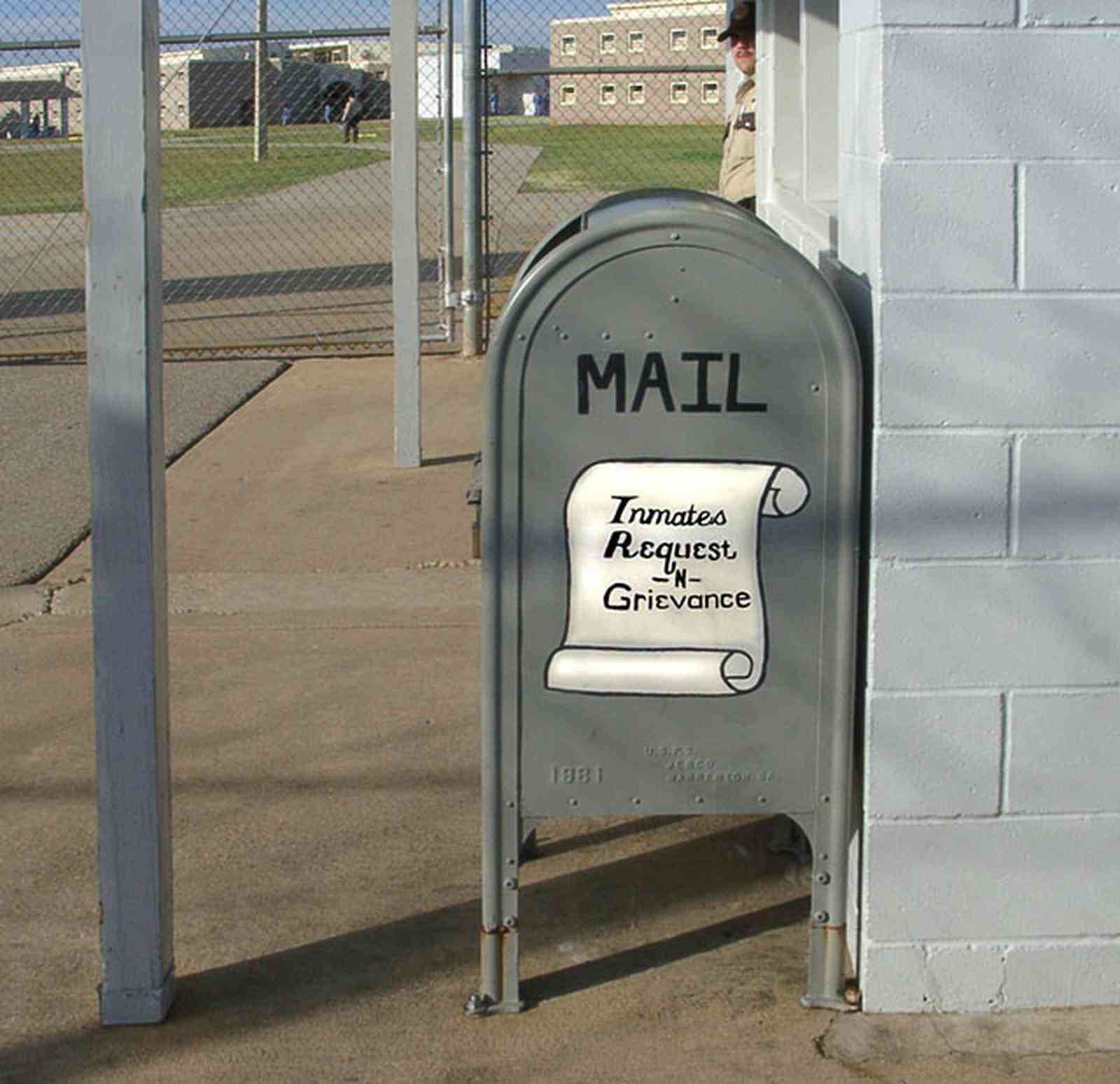 Century:-Prison_35.jpg:  inmate, prisoner, mailbox, grievance, century