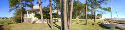 Gulf-Breeze:-Ceylon-Drive_03.jpg:  tiger point subdivision, santa rosa sound, pine trees, pool house