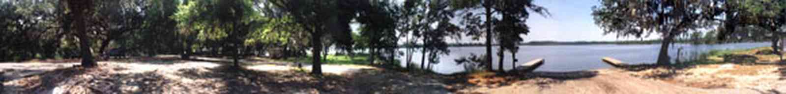 Hurst-Hammock:-Pier_2.jpg:  perdido river, oak trees, landing, dock, pier
