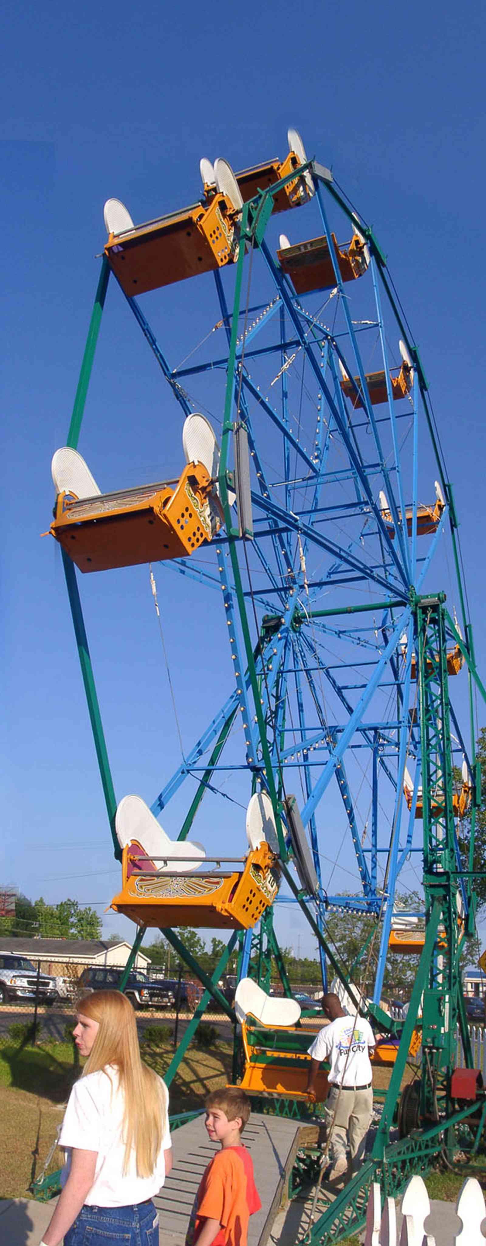 Pensacola:-Sams-Fun-City_02.jpg:  ferris wheel, carnival, amusement park, ride, 