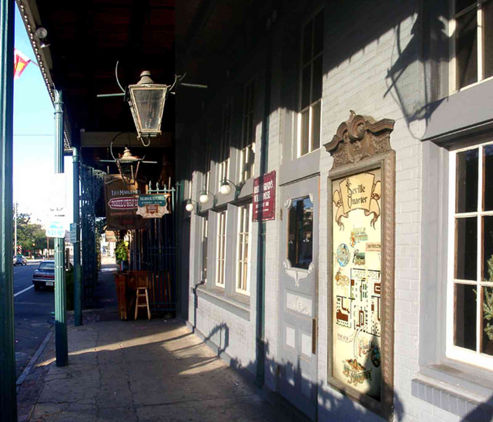 Pensacola:-Seville-Historic-District:-Seville-Quarter_02.jpg:  french quarter style architecture